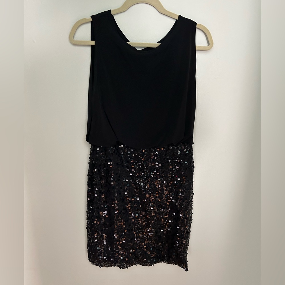 Cynthia Rowley Black Sequin Dress